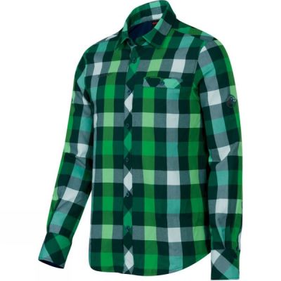 Camisa Mammut Belluno Winter Manga Larga Hombre - Verde - Chile IPV541798
